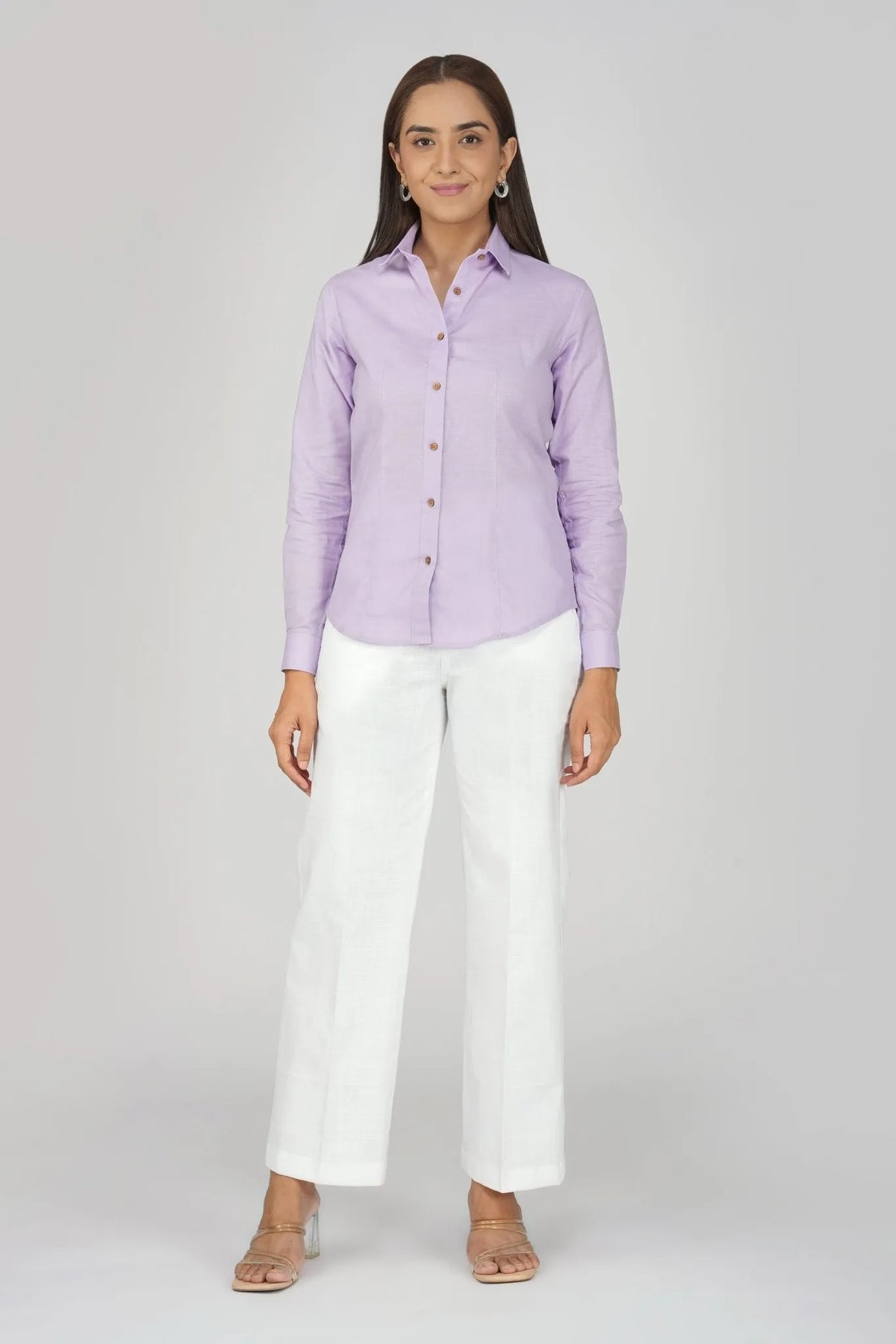 Women's Khadi Shirt Lavander