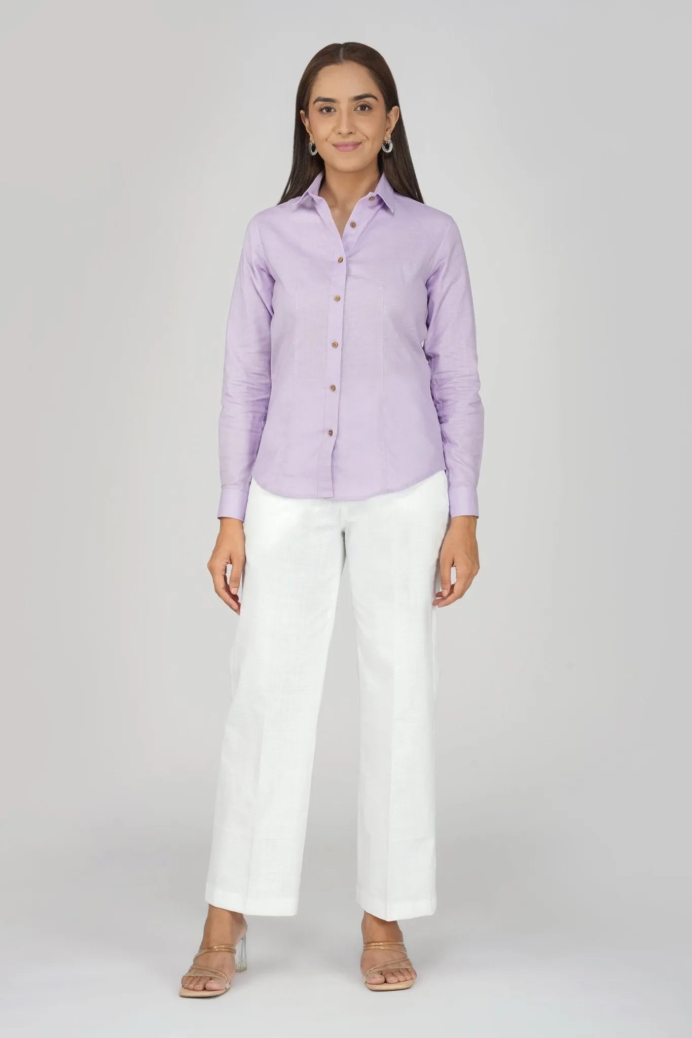 Women's Khadi Shirt Lavander