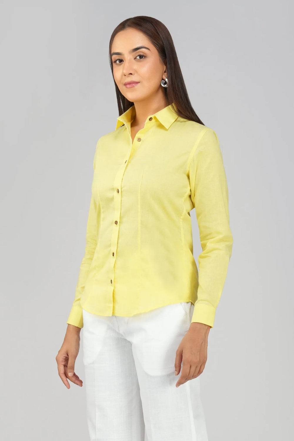 Women's Khadi Shirt in Pastel blue