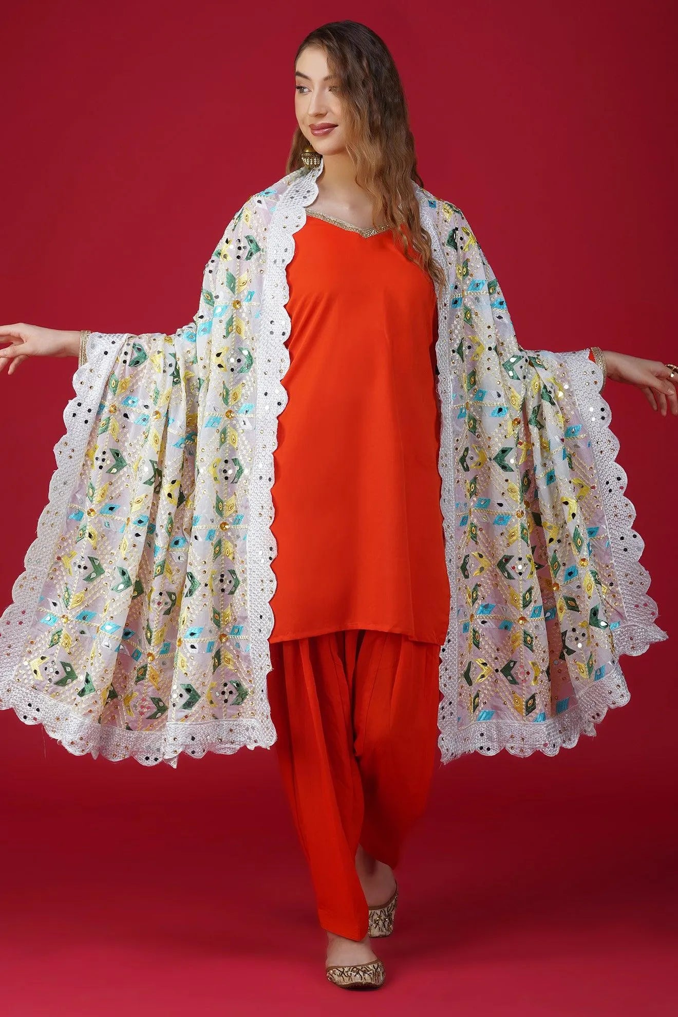 Magnificent Handloom Phulkari Dupatta DP-10