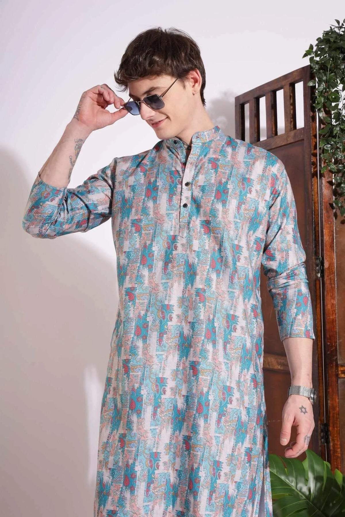 Elegant Print Kurta