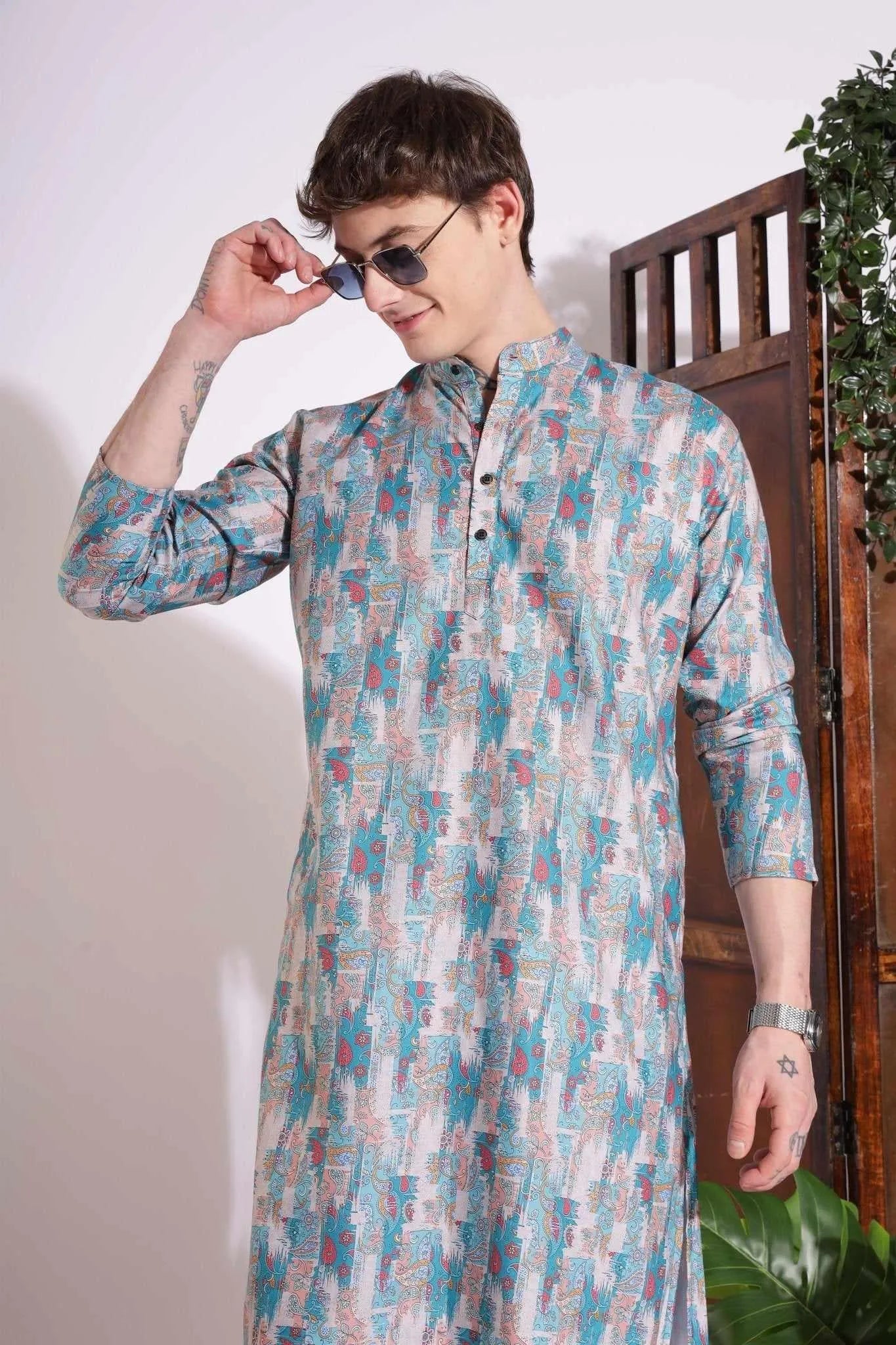Elegant Print Kurta