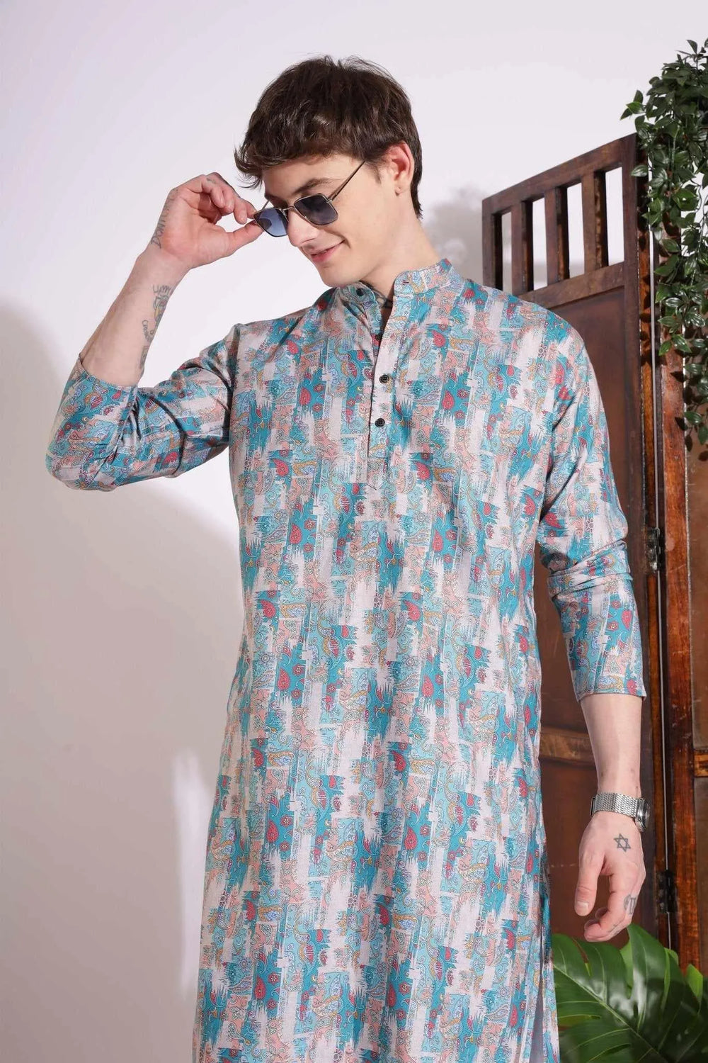 Elegant Print Kurta
