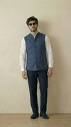Indigo Signature Nehru Fit Jacket | 100% Woolen