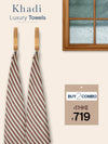 100% Cotton Khadi Towel Red Check