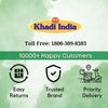 Small Plain Line White & Grey Traditional Khadi Fabric