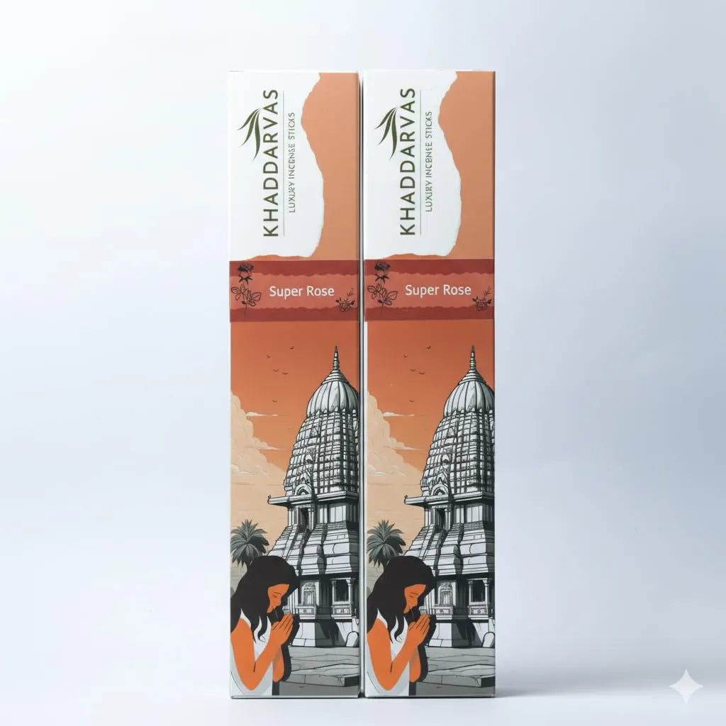 Super Rose Incense Sticks for Pooja | Refreshing Long-Lasting Aroma