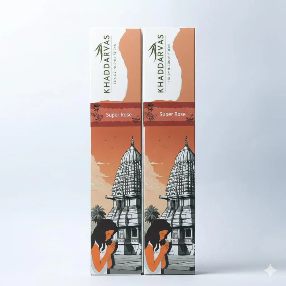 Super Rose Incense Sticks for Pooja | Refreshing Long-Lasting Aroma