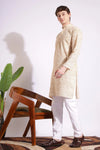 Wheat Color Khadi Cotton Kurta
