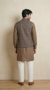 Medium Grey Signature Nehru Fit Jacket | 100% Woolen