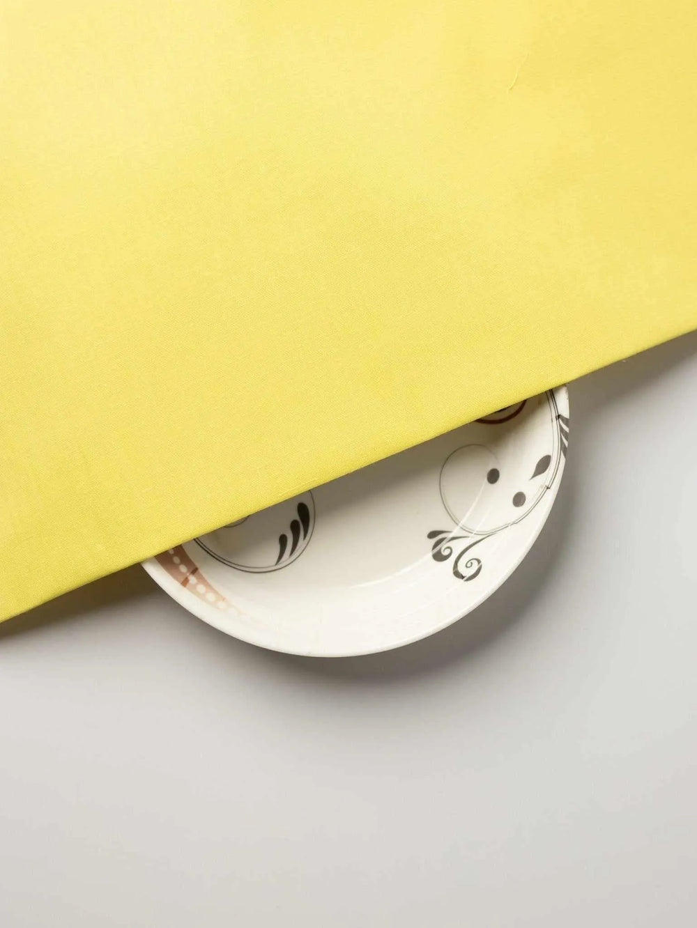 Lemon Colour Plain Fine 100% Khadi Fabric