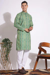 Standard Green Trending Design Print Kurta