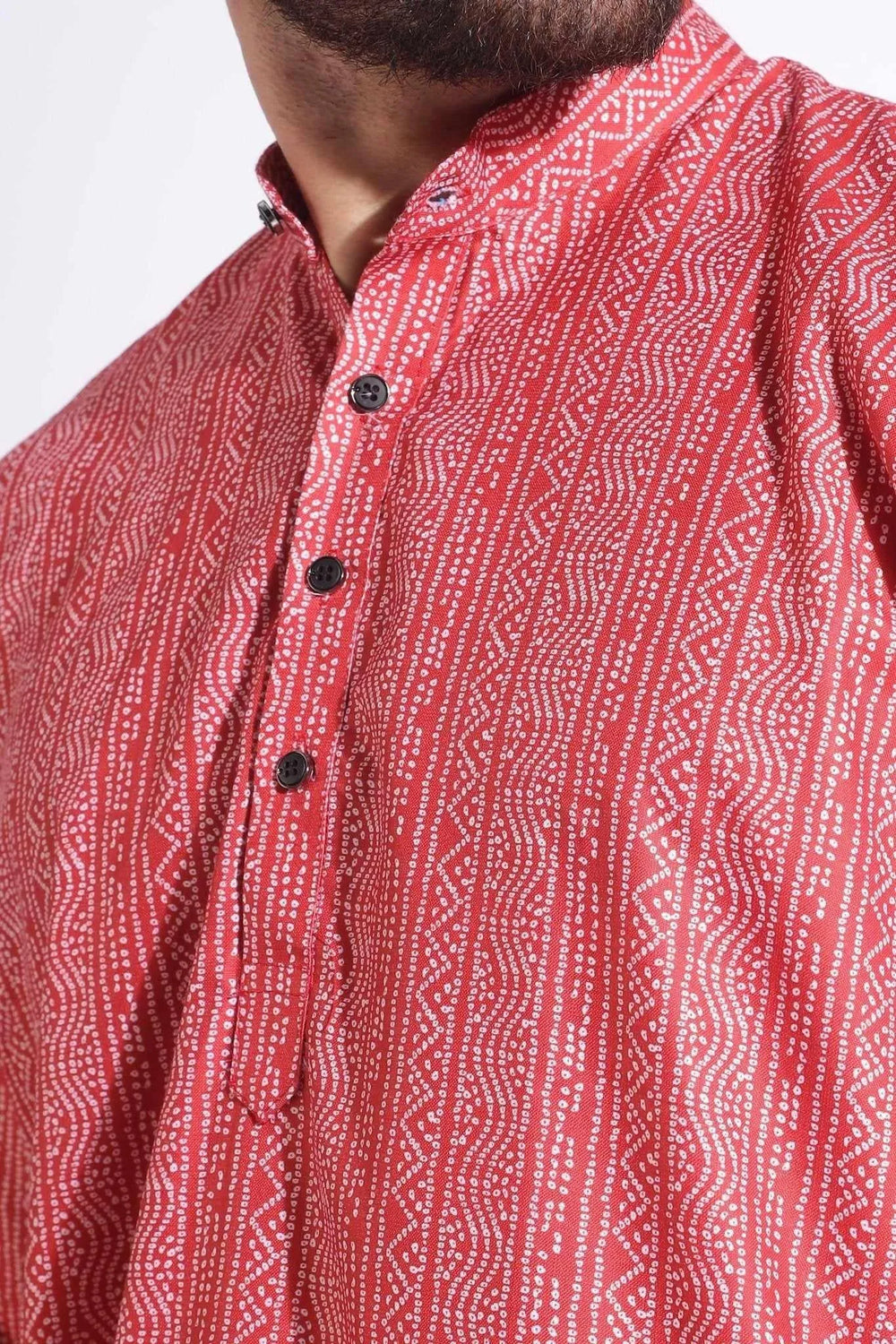 Magnificent Print Pink Color Dotted Kurta