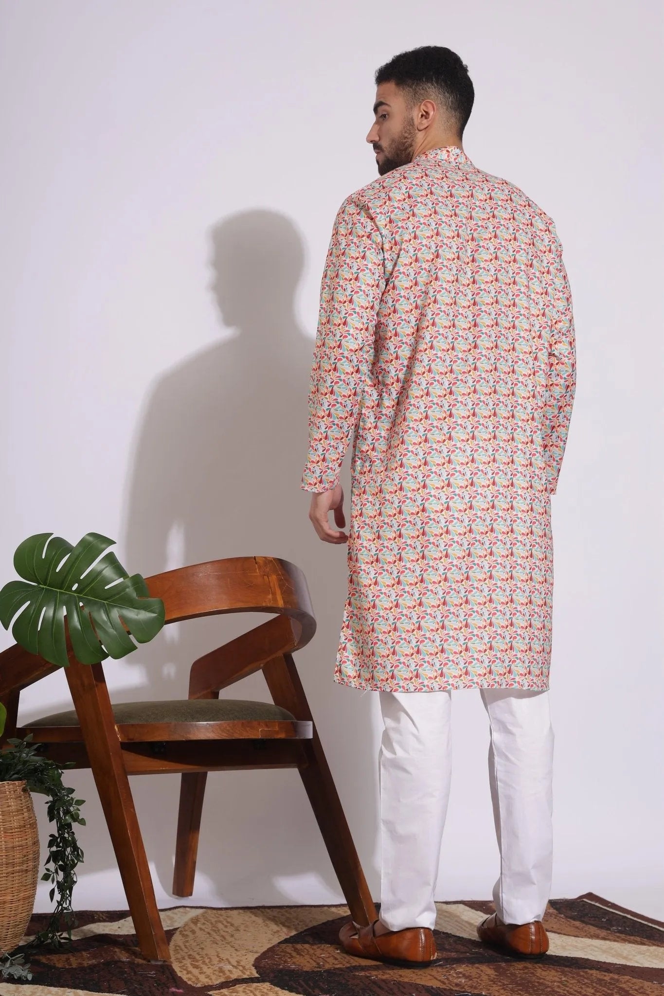 Stylish Print Multi Color Floral Kurta