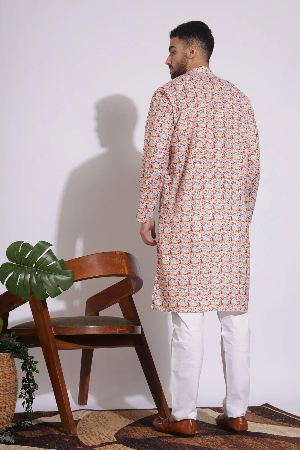 Stylish Print Multi Color Floral Kurta