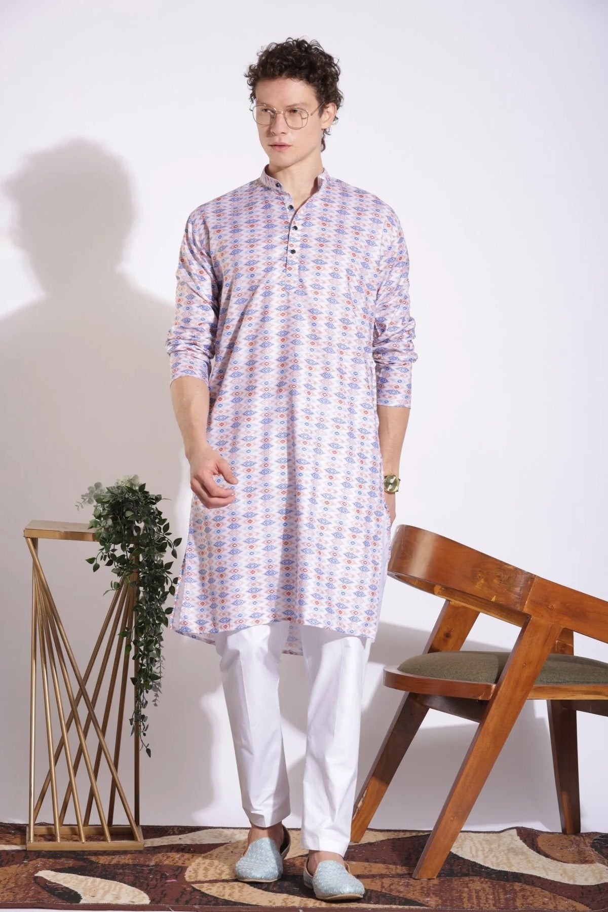 Classic Ethnic Print Kurta