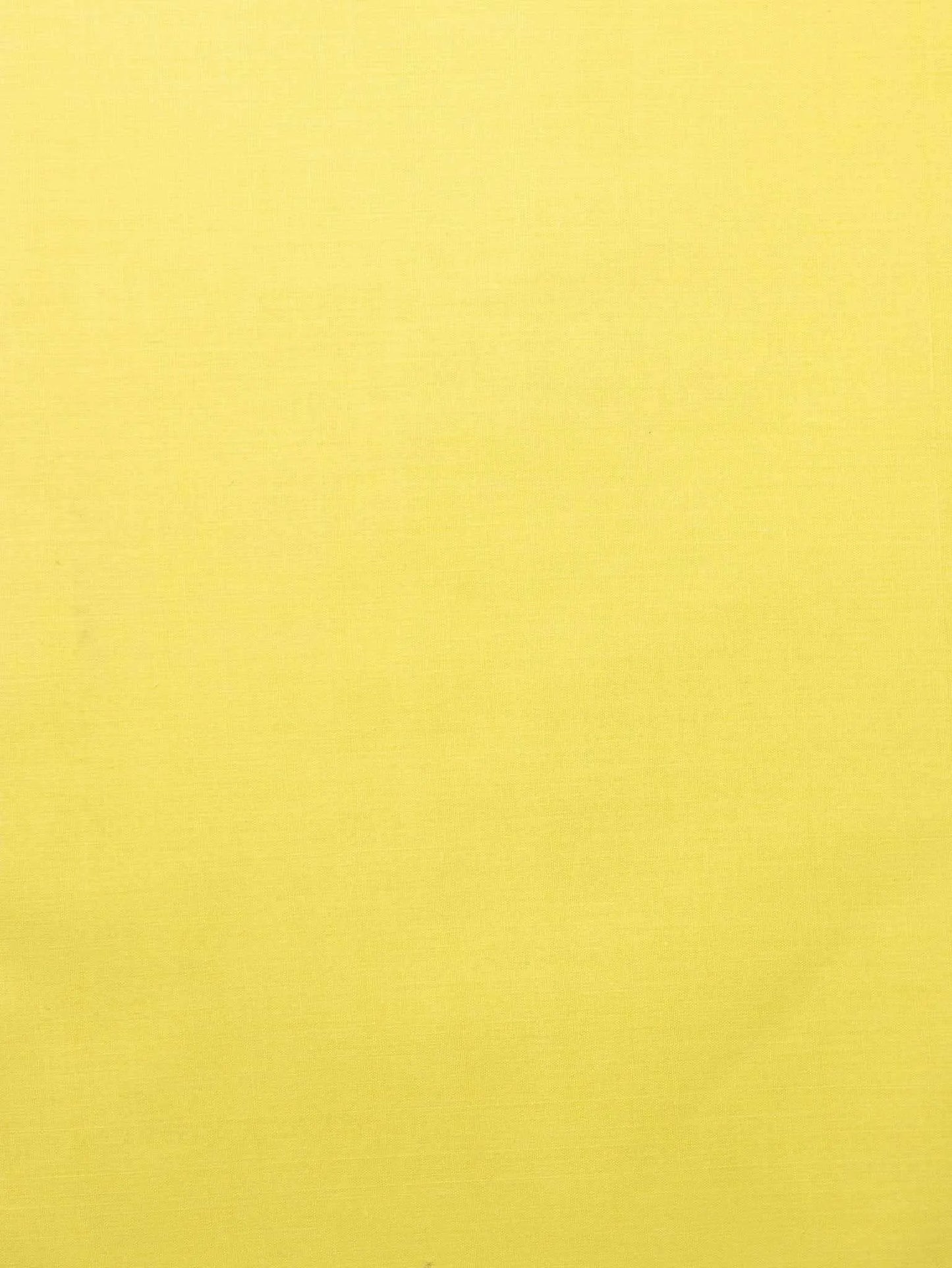 Lemon Colour Plain Fine 100% Khadi Fabric