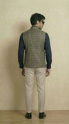 Olive Green Signature Nehru Fit Jacket | 100% Woolen