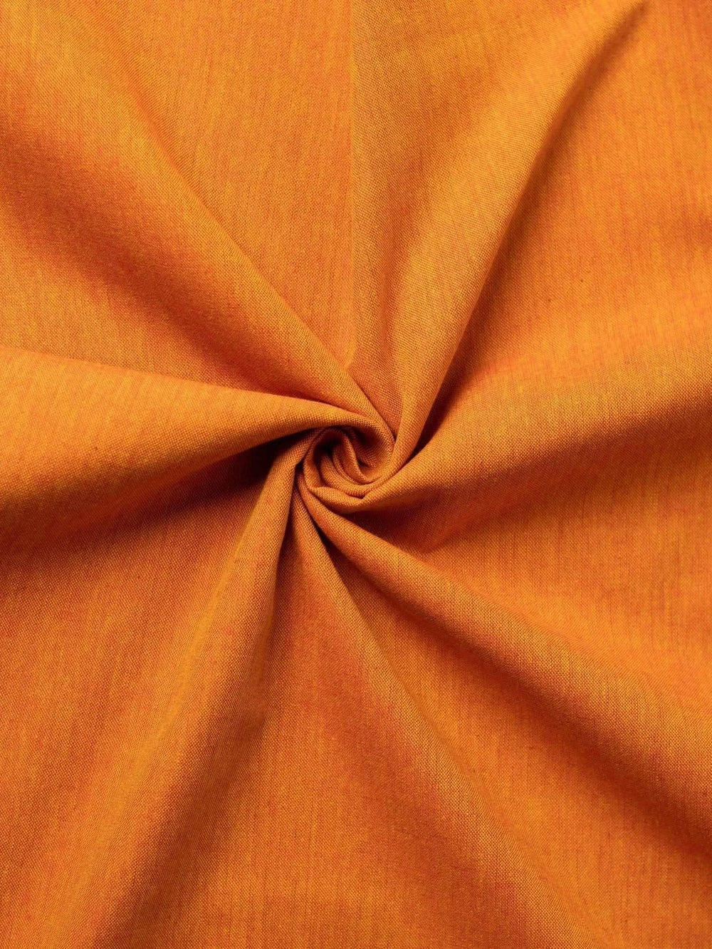 Saffron Color Traditional Pattern Khadi Fabric