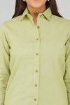 Women's Khadi Shirt Sage Green