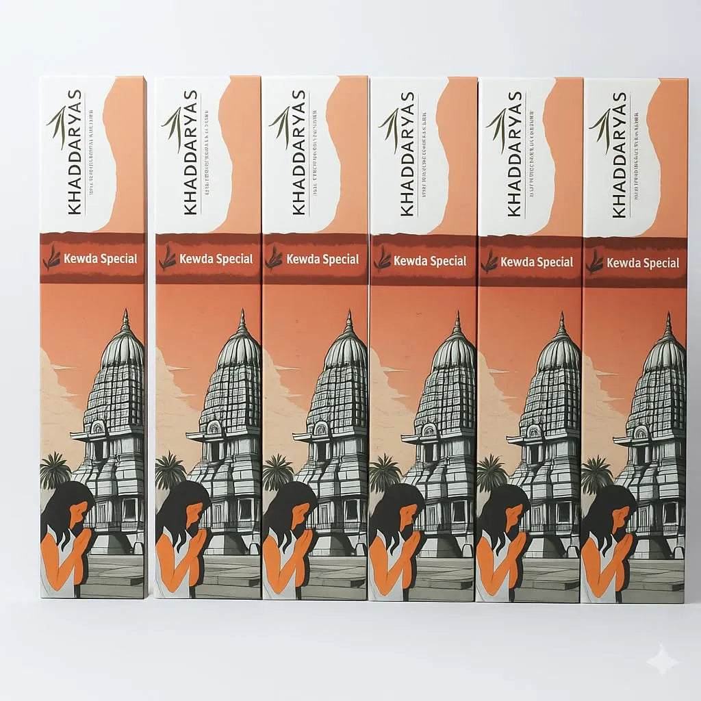 Kewda Incense Sticks for Pooja | Refreshing Long-Lasting Aroma