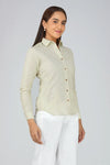 Women's Khadi Shirt Light Olive Green