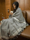 HAND WOVEN KHADI KHES, BLANKETS, THROW IN LIGHT ORANGE COLOR- ALL WEATHER