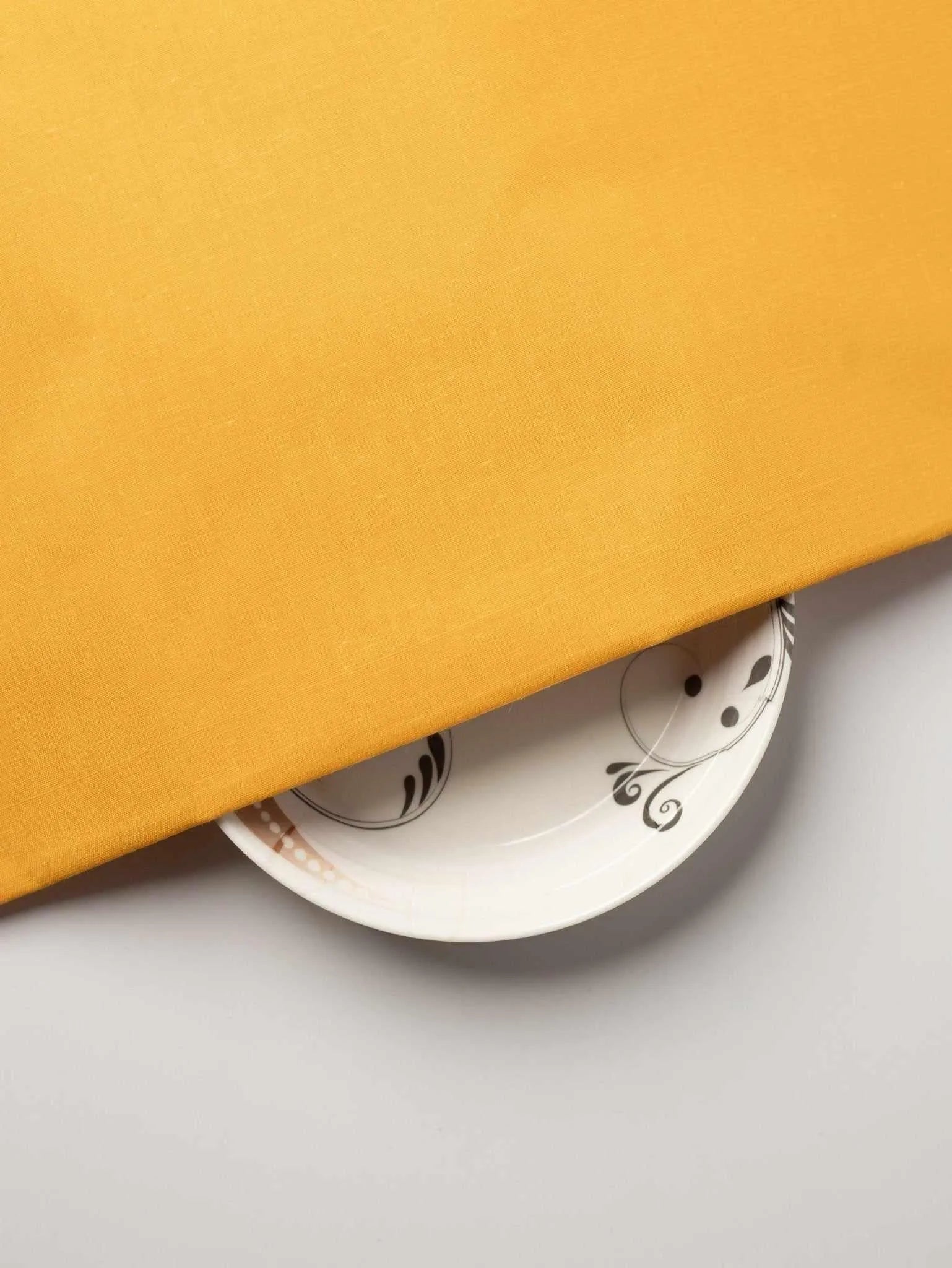 Yellow Colour Plain Fine 100% Khadi Fabric