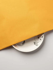 Yellow Colour Plain Fine 100% Khadi Fabric