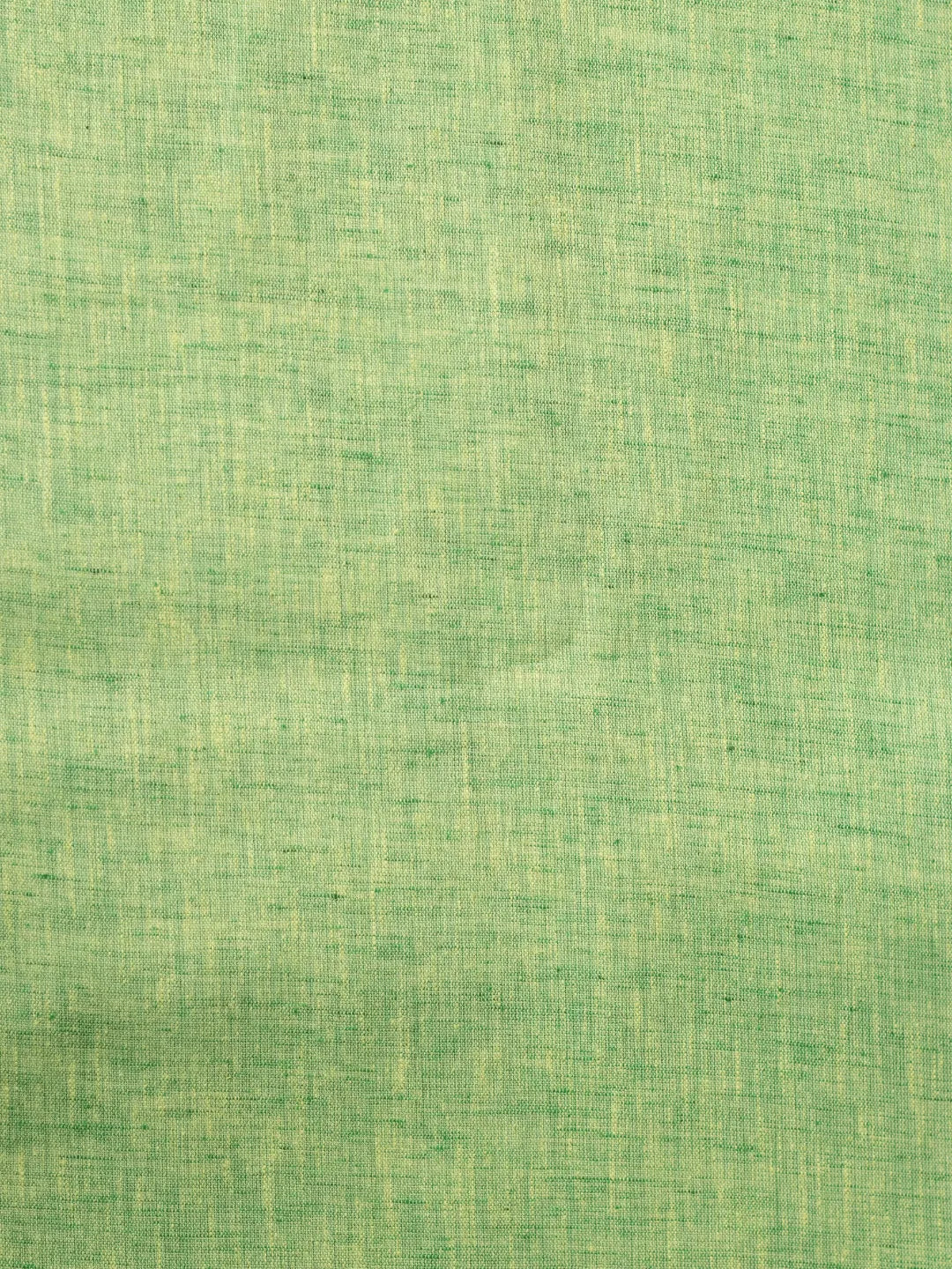 Greenish Yellow Color Plain Traditional Khadi