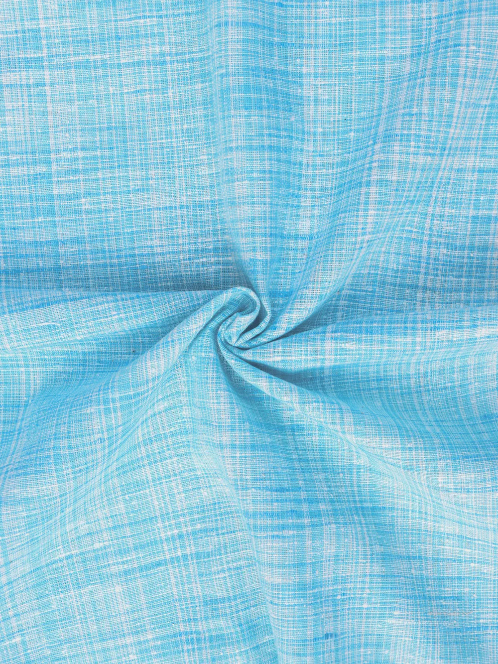 Unique Blueish Traditional Cotton Khadi Fabric