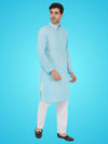 Light Blue Khadi Kurta