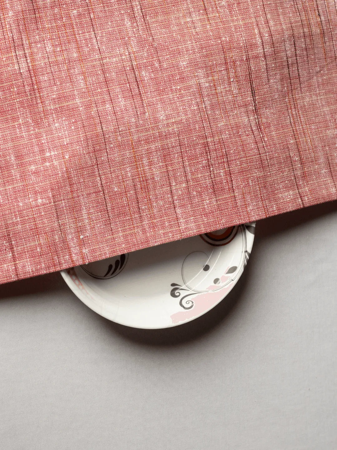 Radish Pink Color Traditional Pattern Cotton Khadi