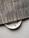Bluish Gray Traditional Pattern Pure Khadi Fabric
