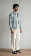 Men’s Grey Classic Wool Overshirt