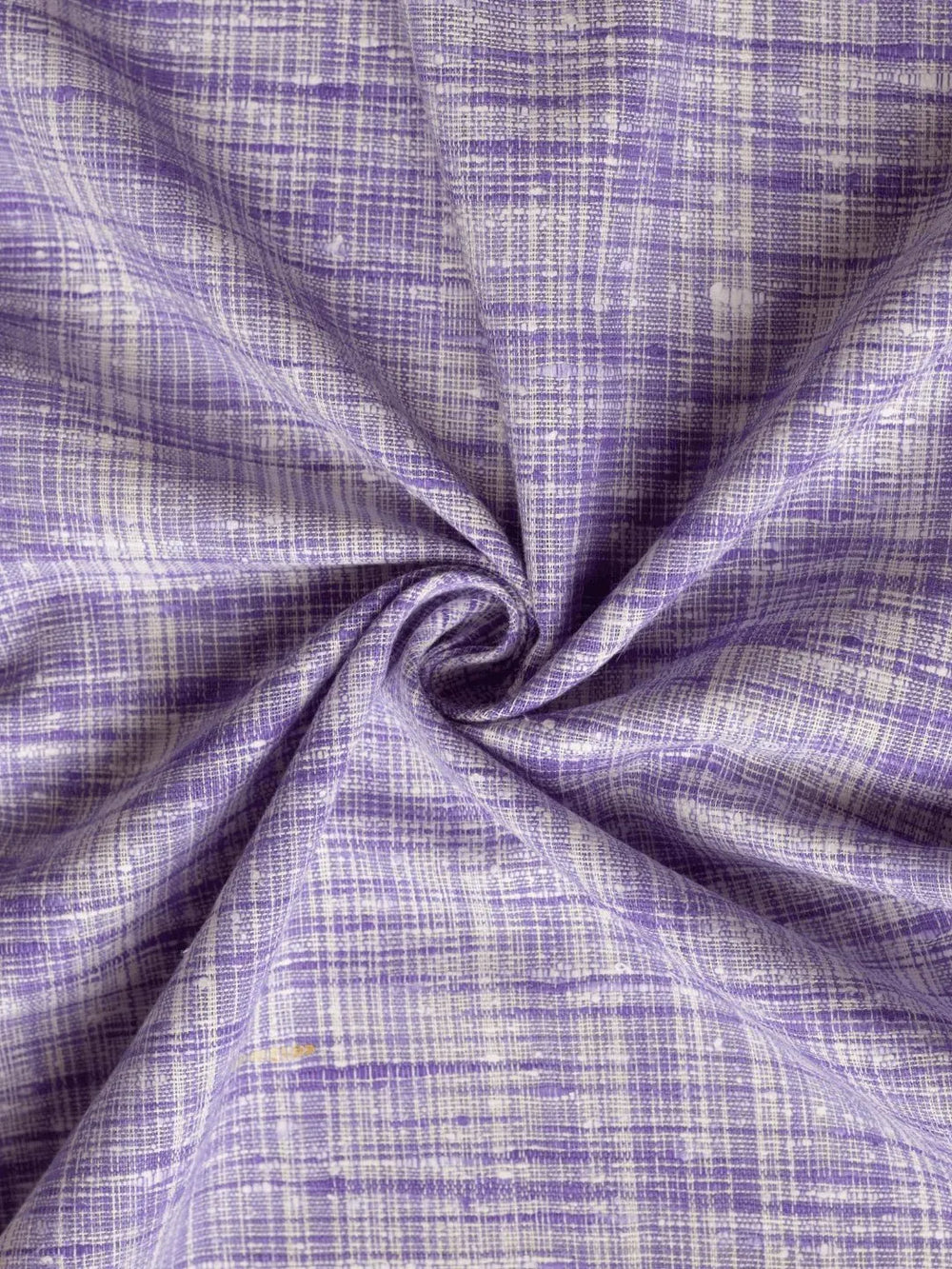 Pure White Plain Pattern Cotton Khadi