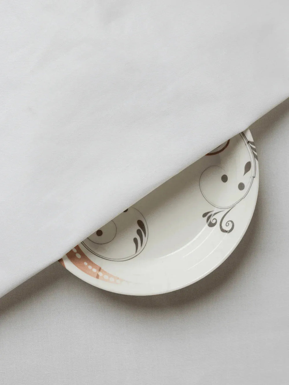 Pure White Plain Pattern Cotton Khadi