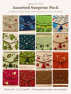 Mangalam Patra assorted surprise pack of hand embroidered Khadi shagun envelopes in different designs