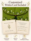 Customised wishes card included with Khadi shagun envelope