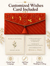 Customised wishes card included with Khadi shagun envelope