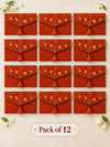Gerua Khadi shagun envelopes pack of 12