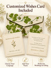 Customised wishes card included with Khadi shagun envelope