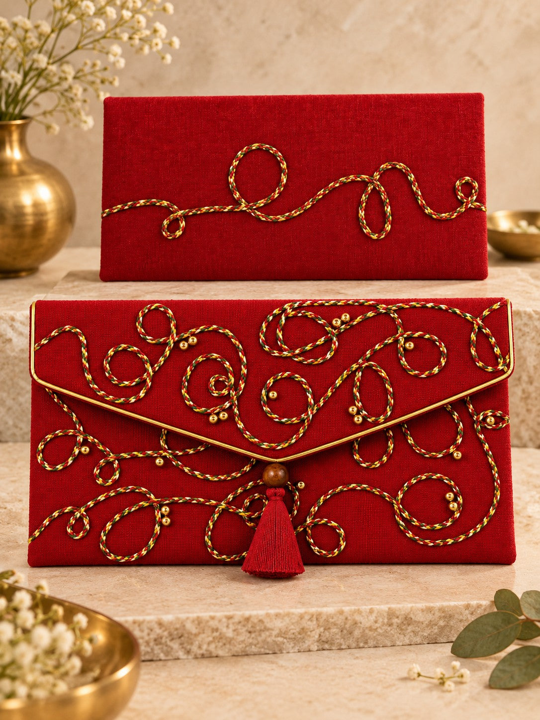 Front and back of the Lehar Khadi shagun envelope