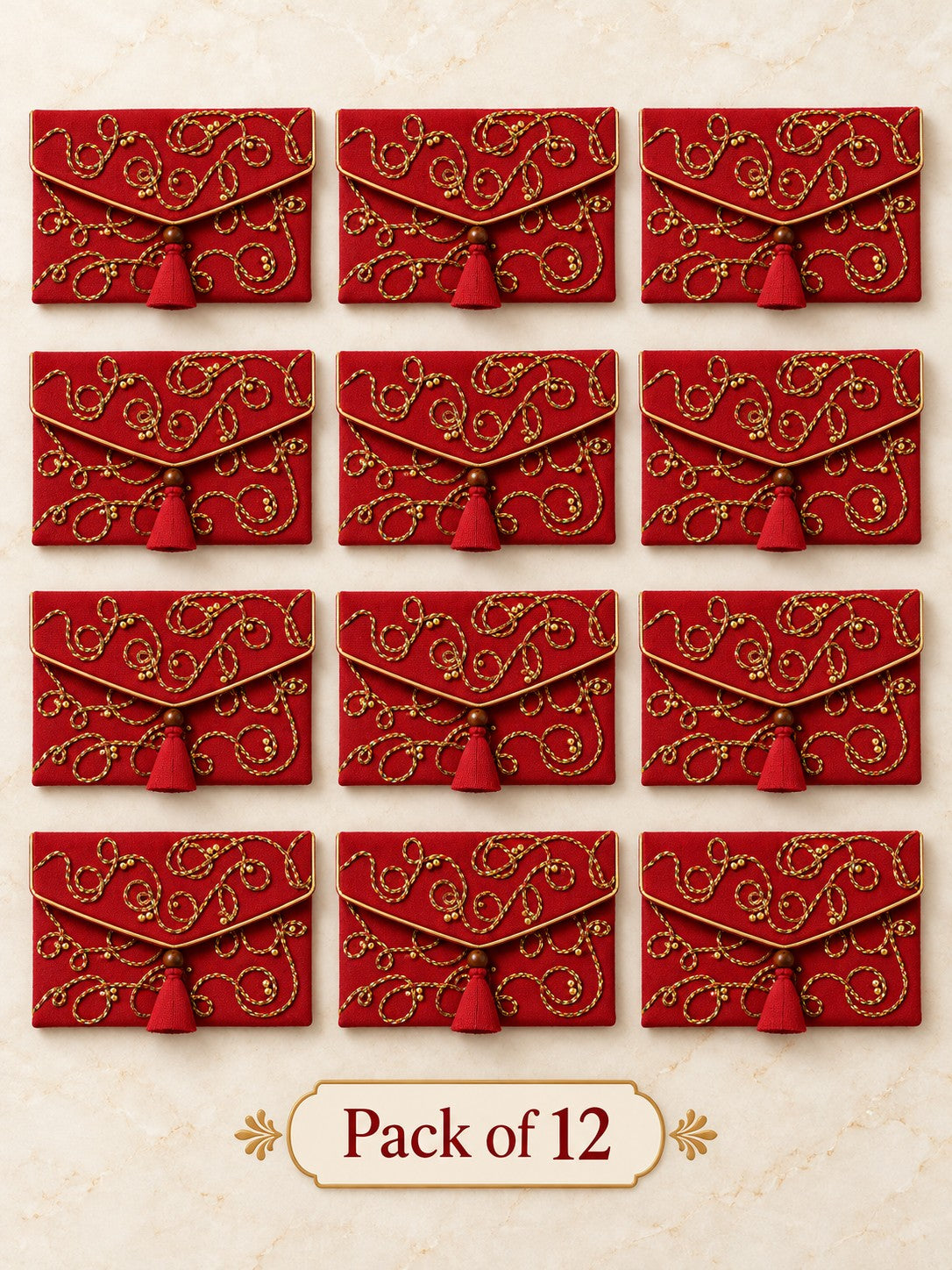 Lehar Khadi shagun envelopes pack of 12