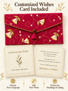 Customised wishes card included with Khadi shagun envelope