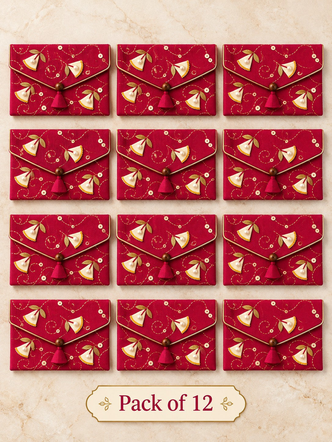 Rani Khadi shagun envelopes pack of 12