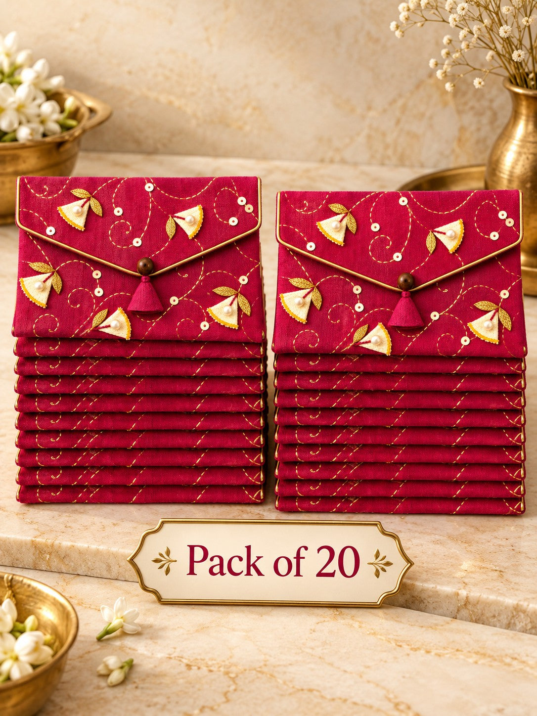 Rani Khadi shagun envelopes pack of 20