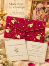 Reusable Rani Khadi shagun envelope as a keepsake