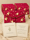 Rani Khadi shagun envelope bundle with personalised wishes cards