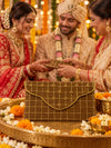 Sunehri Khadi shagun envelope at an Indian wedding